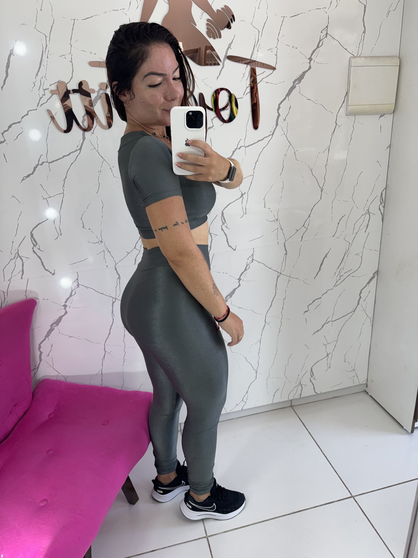 Conjunto poliamida canelado