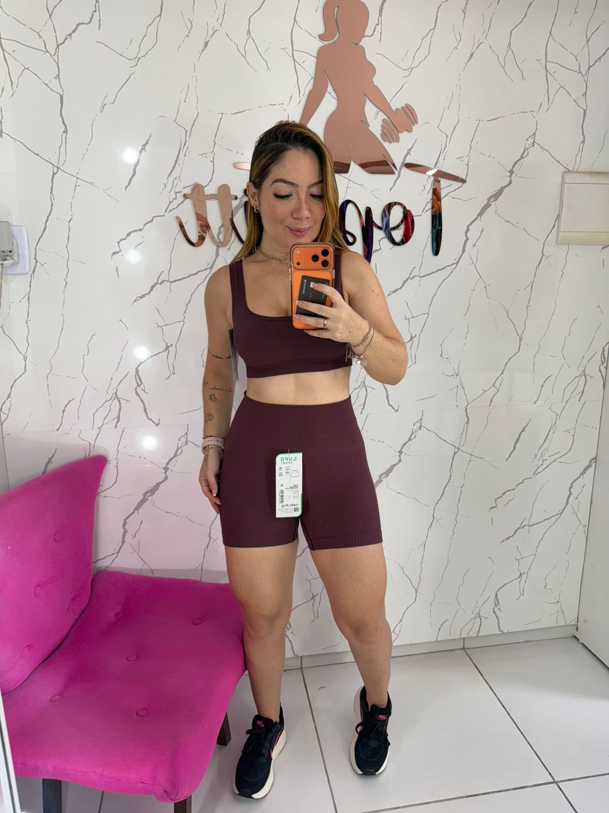 Conjunto Canelado Vinho