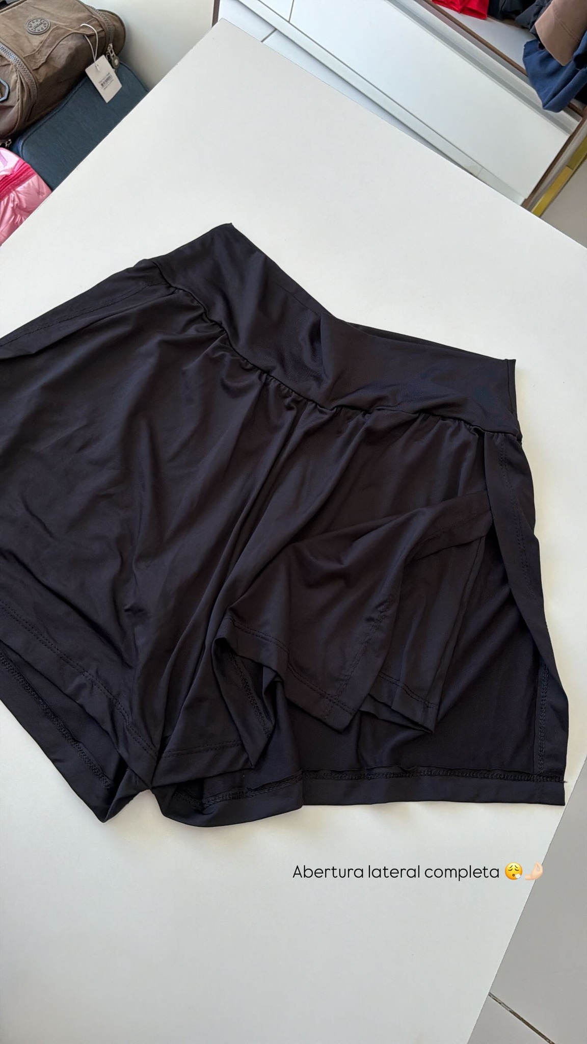 Short corredora poliamida duplo