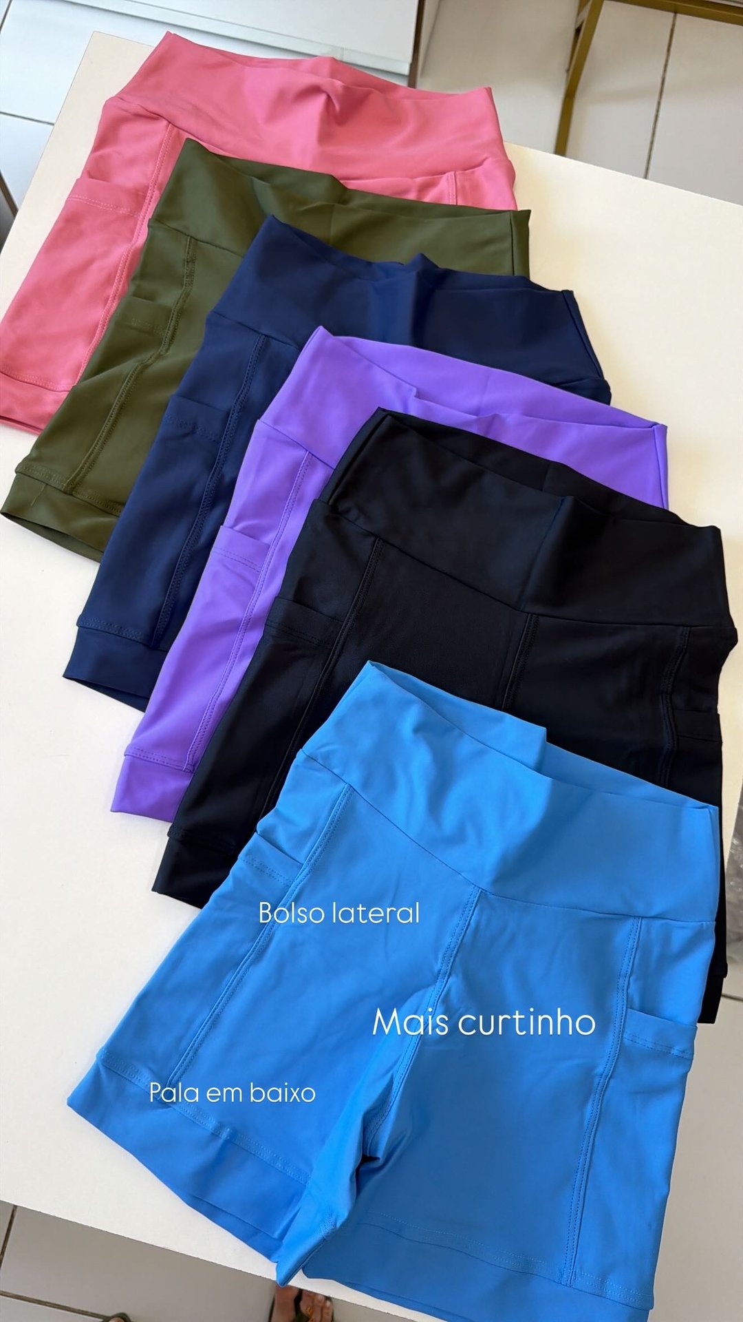 Short bolso poliamida