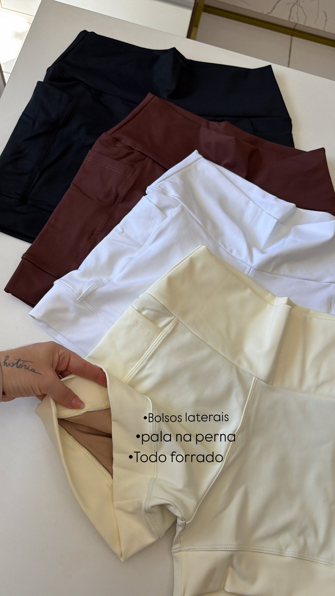 Short bolso compressão