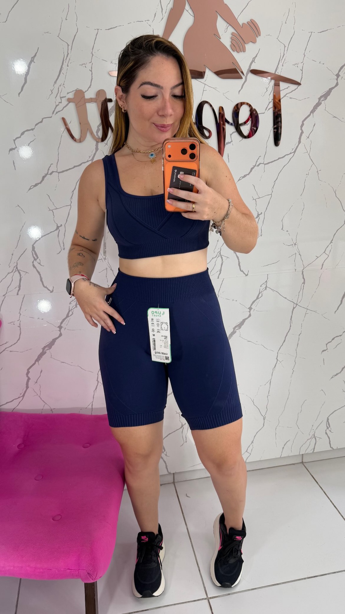 Short Max Lupo meia perna