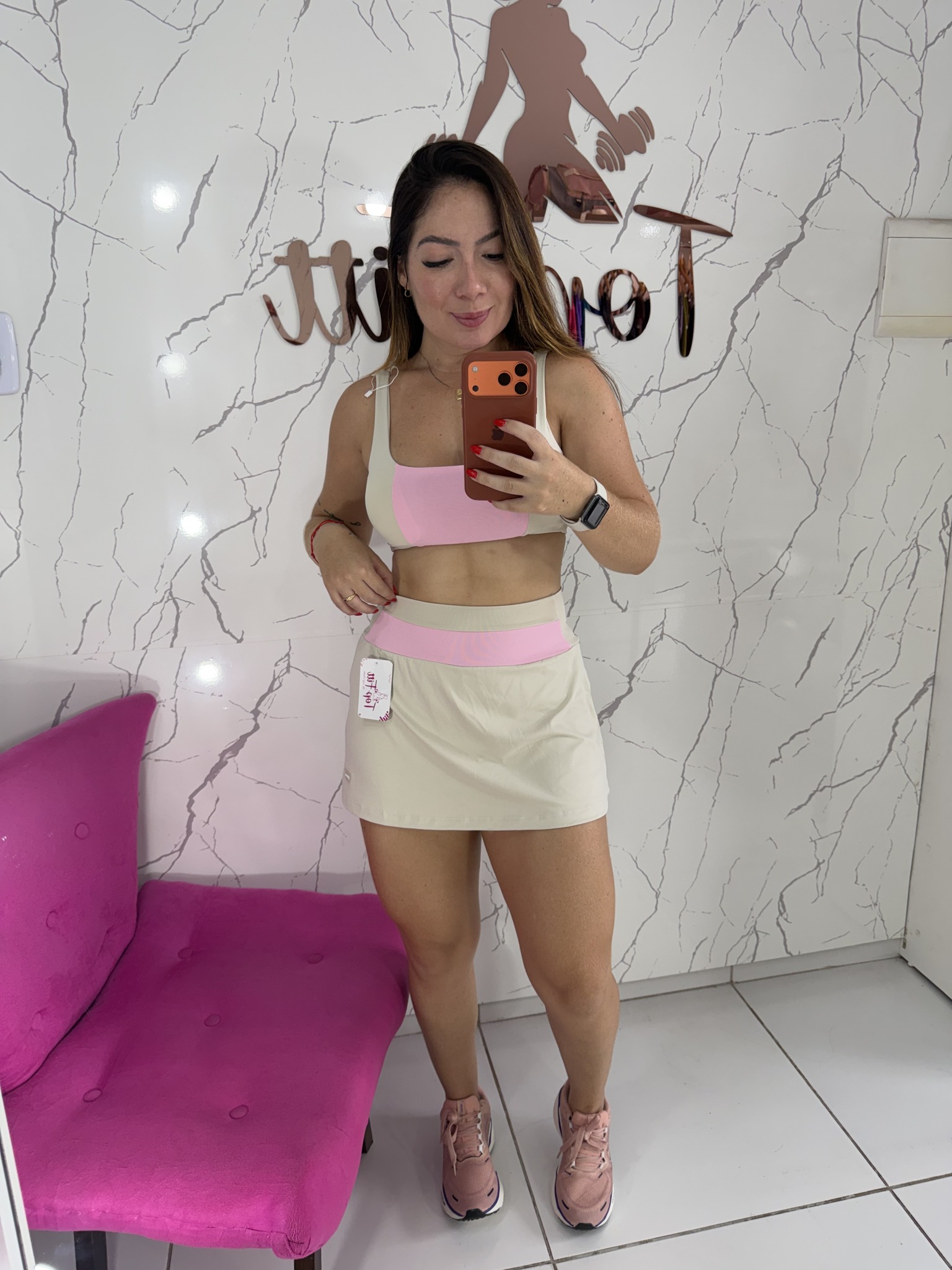Conjunto short saia