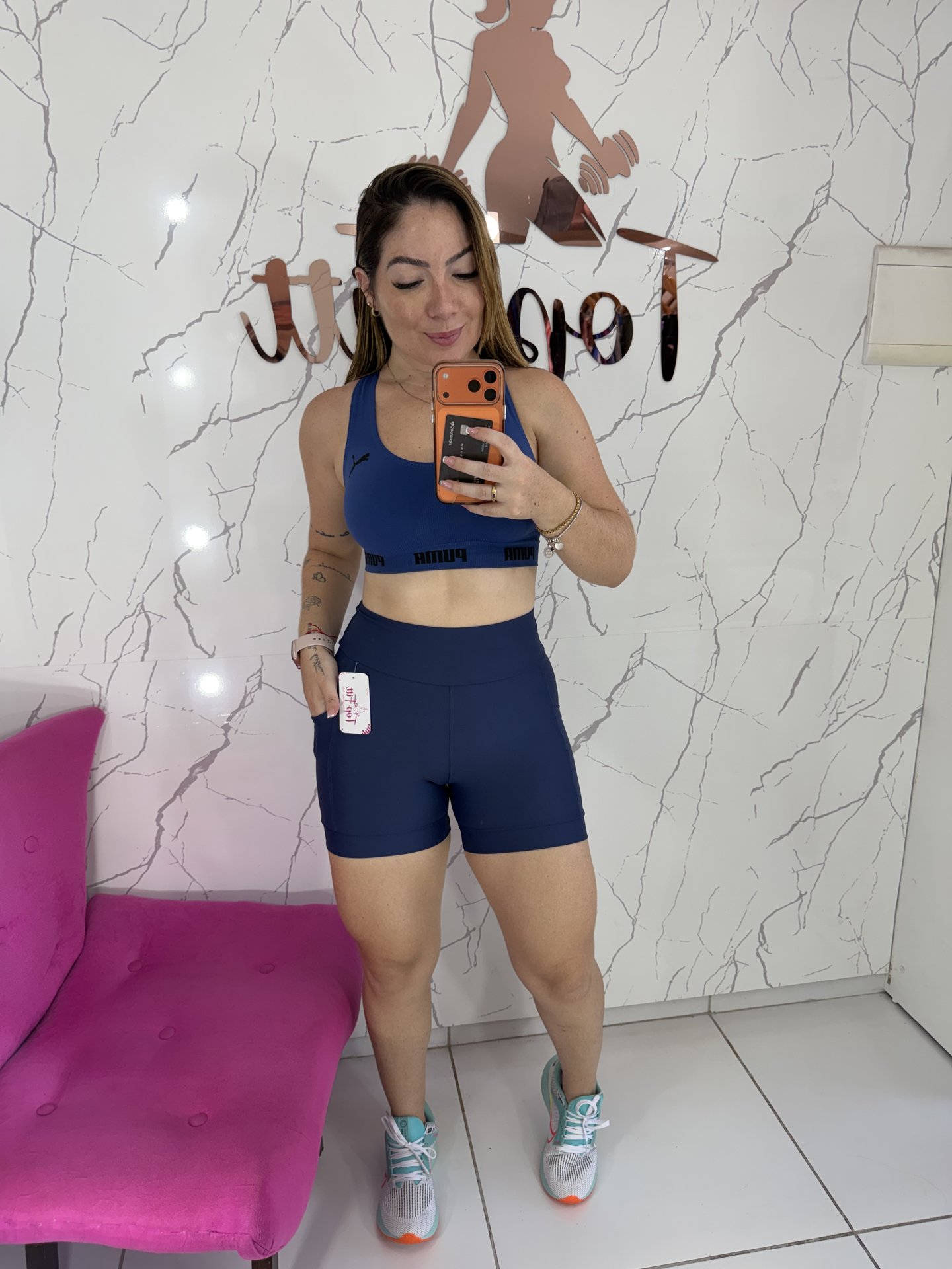 Short bolso compressão