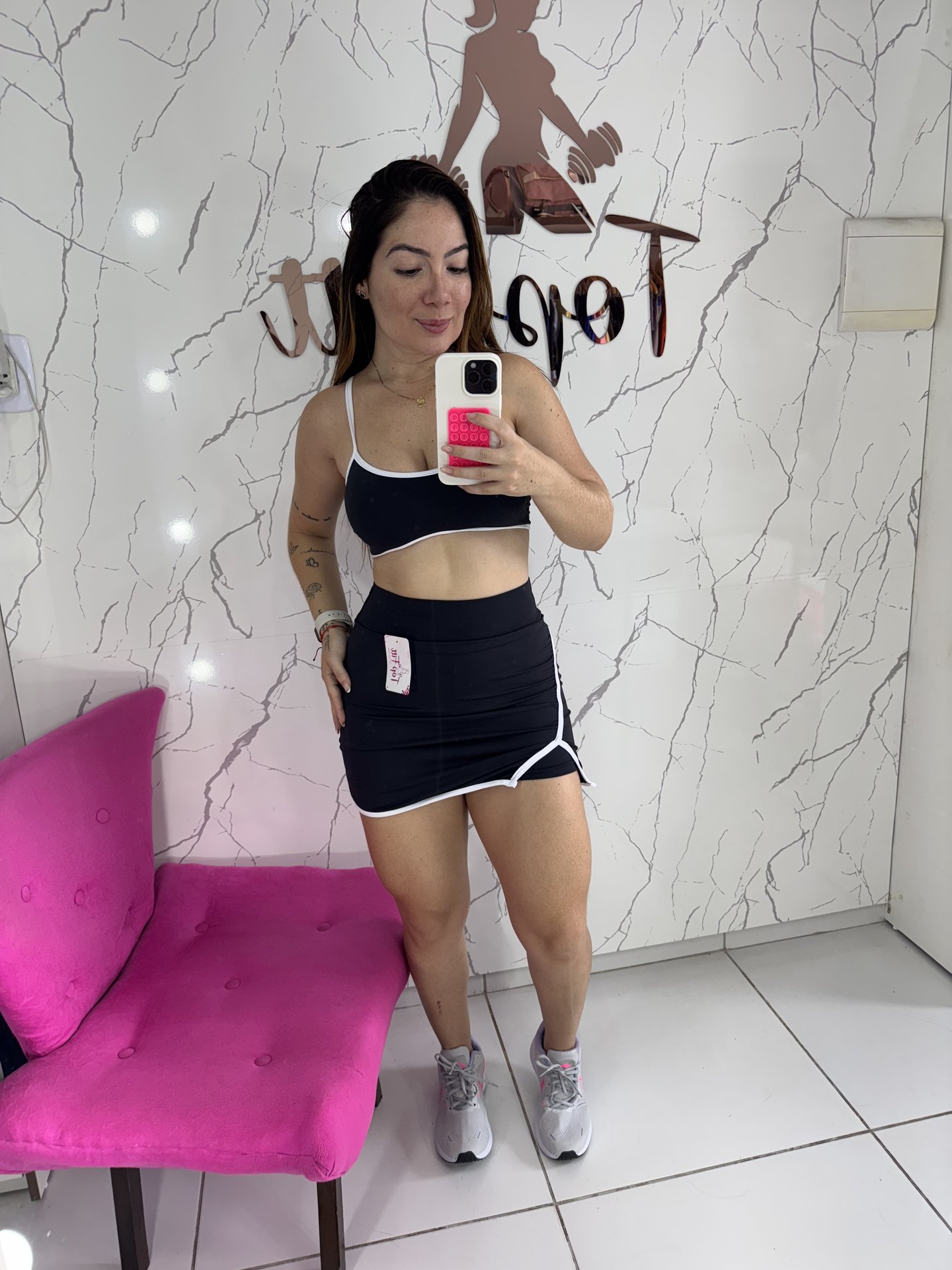 Conjunto short saia