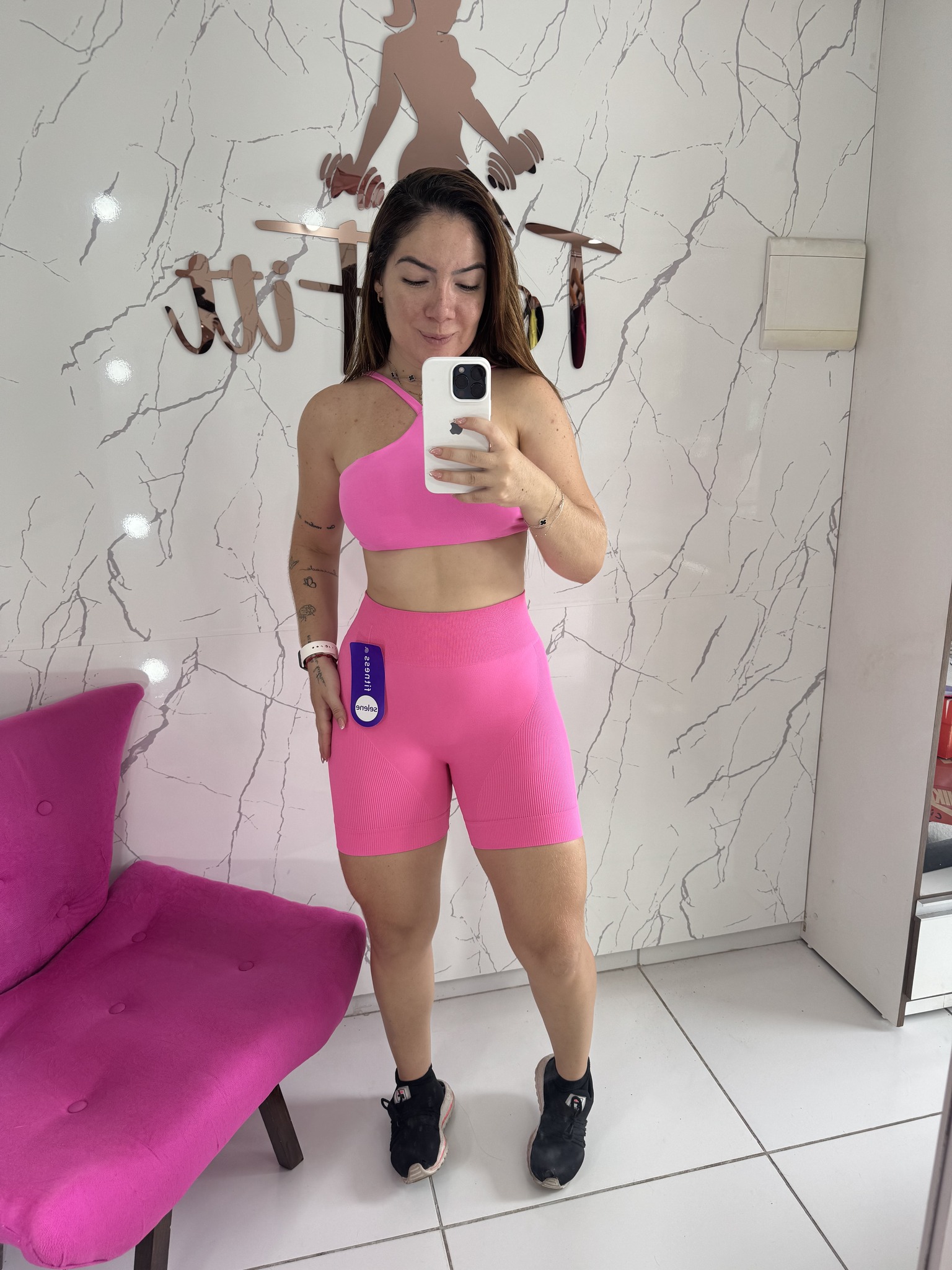 Short selene canelado