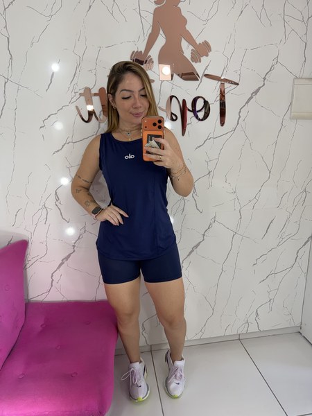 Short poliamida liso