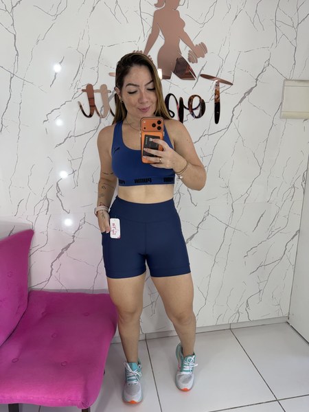Short bolso compressão