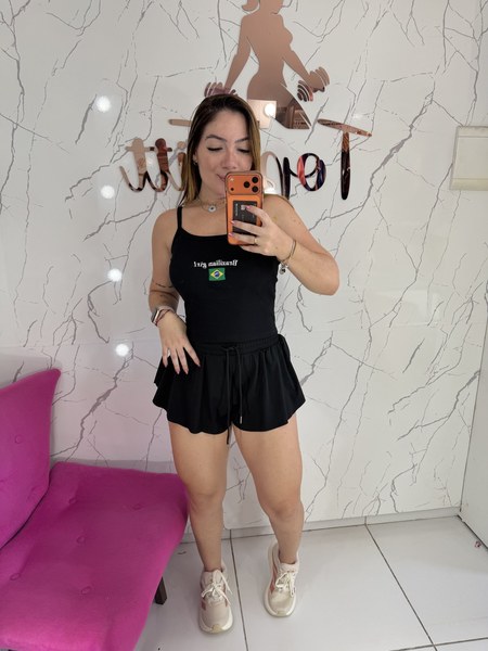 Blusa canelada BRASIL
