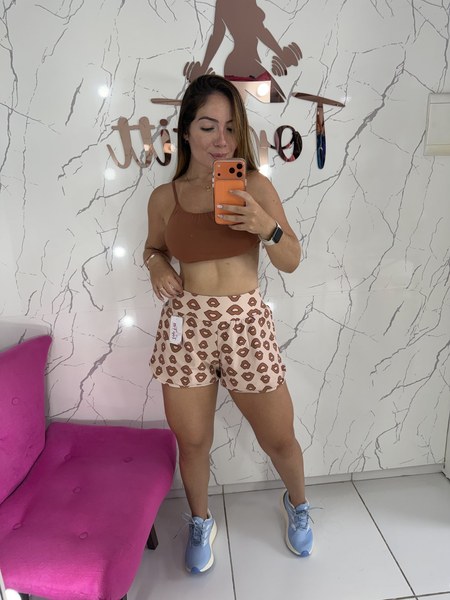 Short duplo estampado